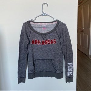 Arkansas Crew Neck- Victoria Secret Pink